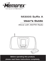 Memorex MI3005 - iMove Portable Speakers User manual