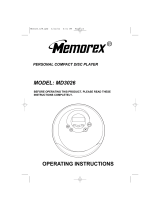 Memorex MD3026 User manual