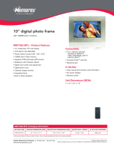 Memorex MDF1062-MTL - Digital Photo Frame User manual