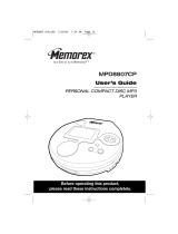 Memorex MPD8807CP User manual