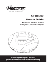 Memorex MPD8860 User manual