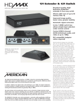 Meridian hdmax 421 User manual
