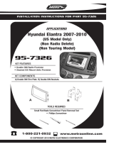 Metra Electronics 95-7326 User manual