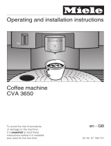 Miele CVA 3650 User manual