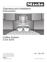 Miele CVA 4070 EN-CA User manual