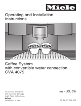 Miele CVA4075 User manual