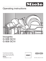 Miele Dishwasher G 658 SCVI User manual