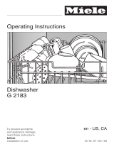 Miele g2183scsf User manual