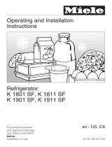 Miele K 1801 SF User manual