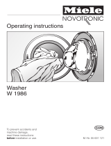 Miele NOVOTRONIC W 1986 User manual