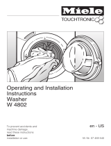 Miele TOUCHTRONIC W 4802 User manual