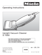 Miele Vacuum Cleaner S 7000 User manual