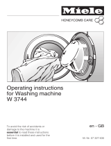 Miele W3744 User manual