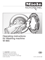 Miele W 865 User manual