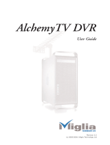 Miglia Technology AlchemyTV User manual
