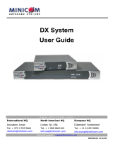 Minicom DX System User manual