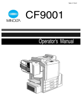 Minolta cf9001 User manual