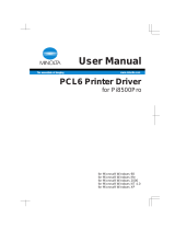Konica Minolta PCL6 User manual