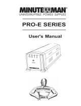 Minuteman PRO-E User manual