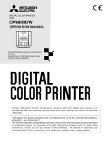 Mitsubishi CP9800DW User manual
