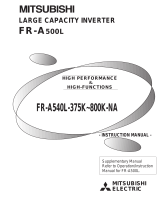 Mitsubishi Electronics FR-A500L User manual