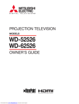 Mitsubishi Electronics WD-62526 User manual