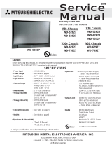 Mitsubishi Electronics WD-73727 User manual