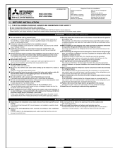 Mitsubishi Electronics USA MSY-D30/36NA User manual