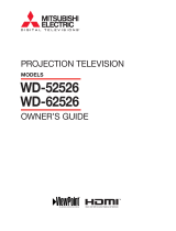 Mitsubishi Electronics WD-62526 User manual