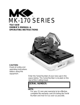 MK Diamond Products MK-170 SERIES User manual