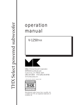 MK Sound V-1250THX User manual