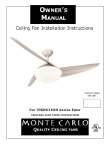 Monte Carlo Fan Company 3TSR52XXD Series User manual