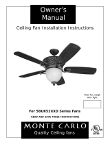 Monte Carlo Fan Company 5BUR52XXD Series User manual