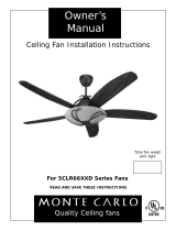 Monte Carlo Fan Company 5CLR66XXD Series User manual