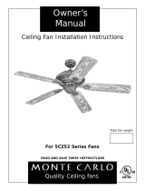 Monte Carlo Fan Company 5CZ52 Series User manual