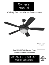 Monte Carlo Fan Company 5ED56WAD Series User manual