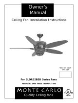 Monte Carlo Fan Company 5LOR52BSD User manual