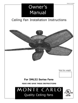 Monte Carlo Fan Company 5ML52 Series User manual