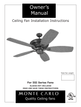 Monte Carlo Fan Company 5SI Series User manual