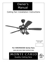 Monte Carlo Fan Company 5WCR56XXD Series User manual