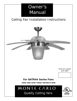 Monte Carlo Fan Company 8ATR44 Series User manual