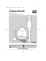 Morphy Richards Blender 4897 User manual
