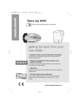 Morphy Richards Opera jug kettle User manual