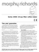 Morphy Richards SERIES 2000 User manual