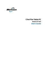 Motion Computing C5te User guide