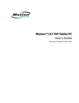 Motion Computing LE1700 Windows XP User manual