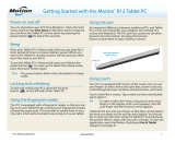 Motion Computing R12 Windows 7 Quick start guide