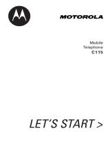 Motorola C115 User manual