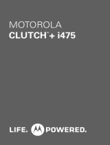 Motorola Clutch+ i475 Boost Mobile User manual