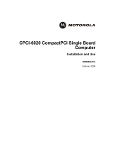 Motorola Laptop CPCI-6020 User manual